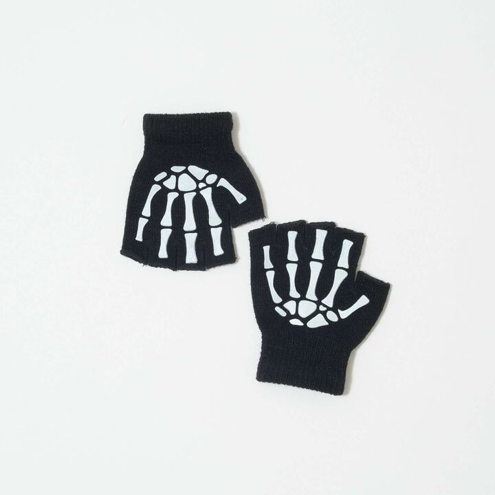 [Halloween] Glow-in-the-Dark Bone Gloves,, medium