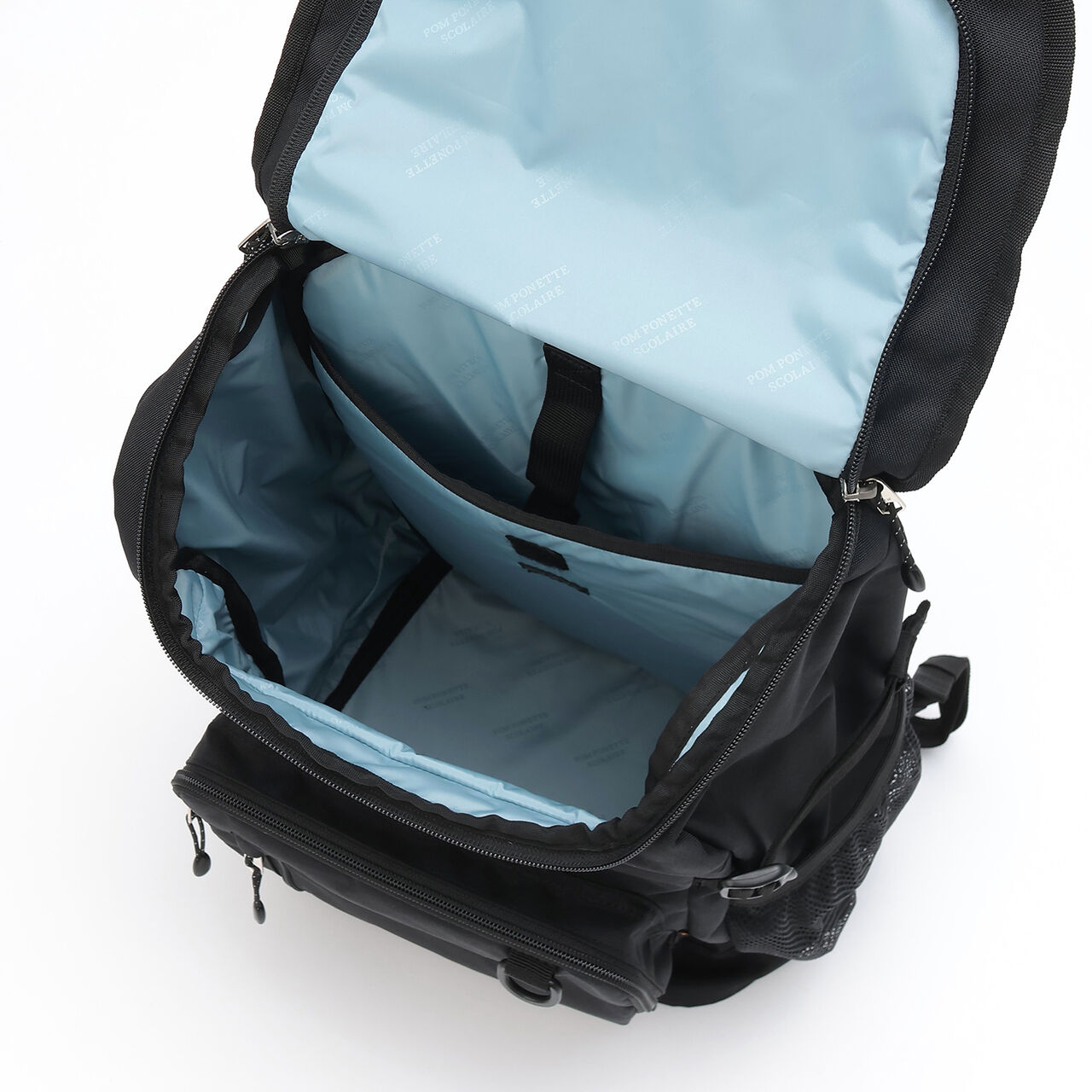 32L Lightweight Water-Repellent Bucket-Style School Backpack,Black, large image number 10