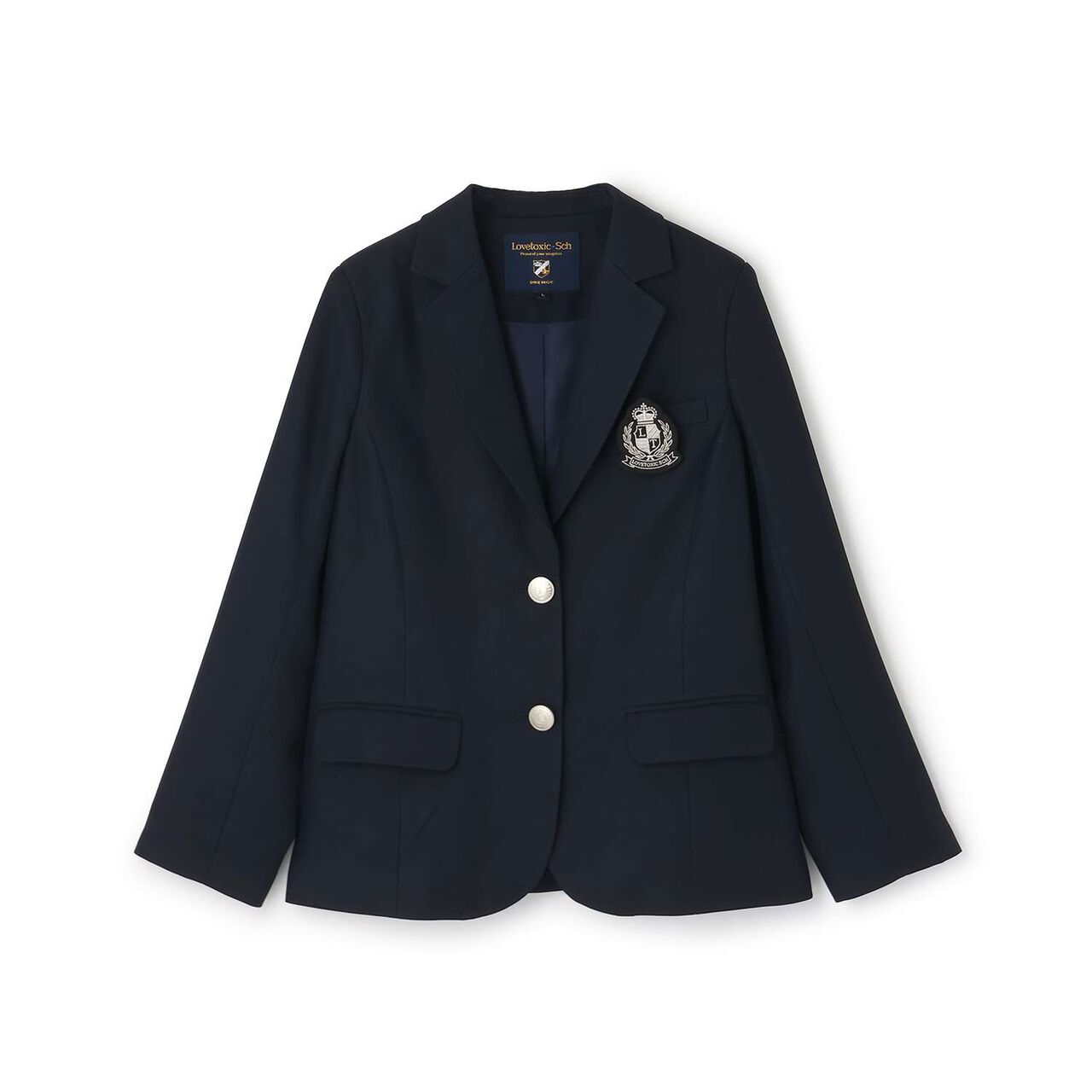 [Graduation Attire] Emblem Tailored Jacket,Beige, large image number 6