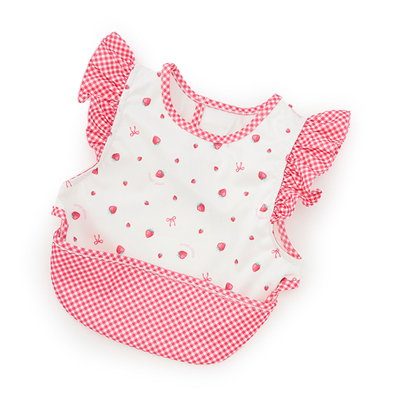 Strawberry Pattern Bib,Light pink, large image number 10