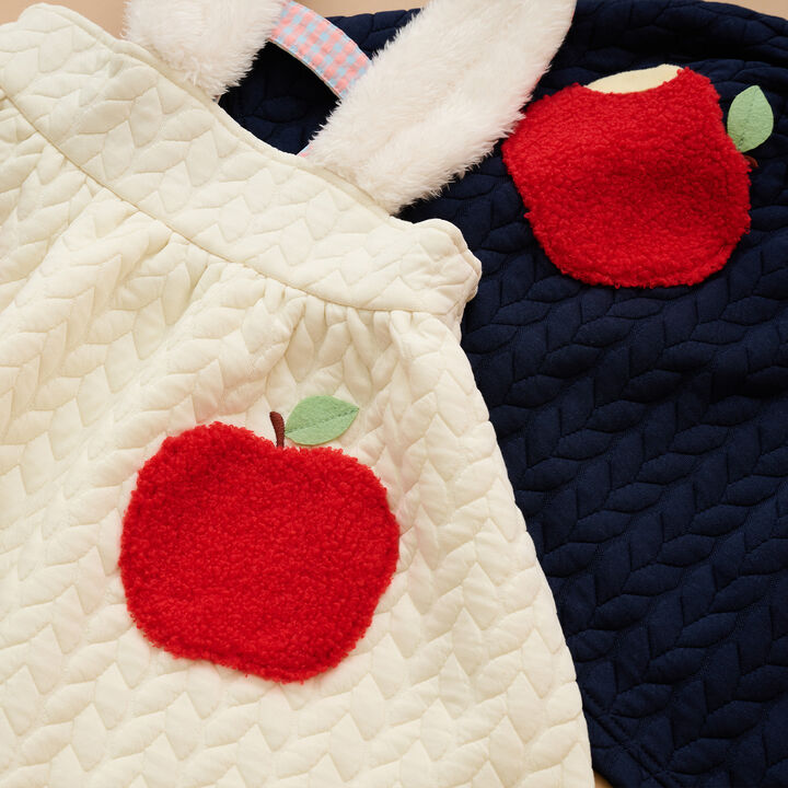 Apple Pocket Jumper Skirt,Navy, medium image number 15