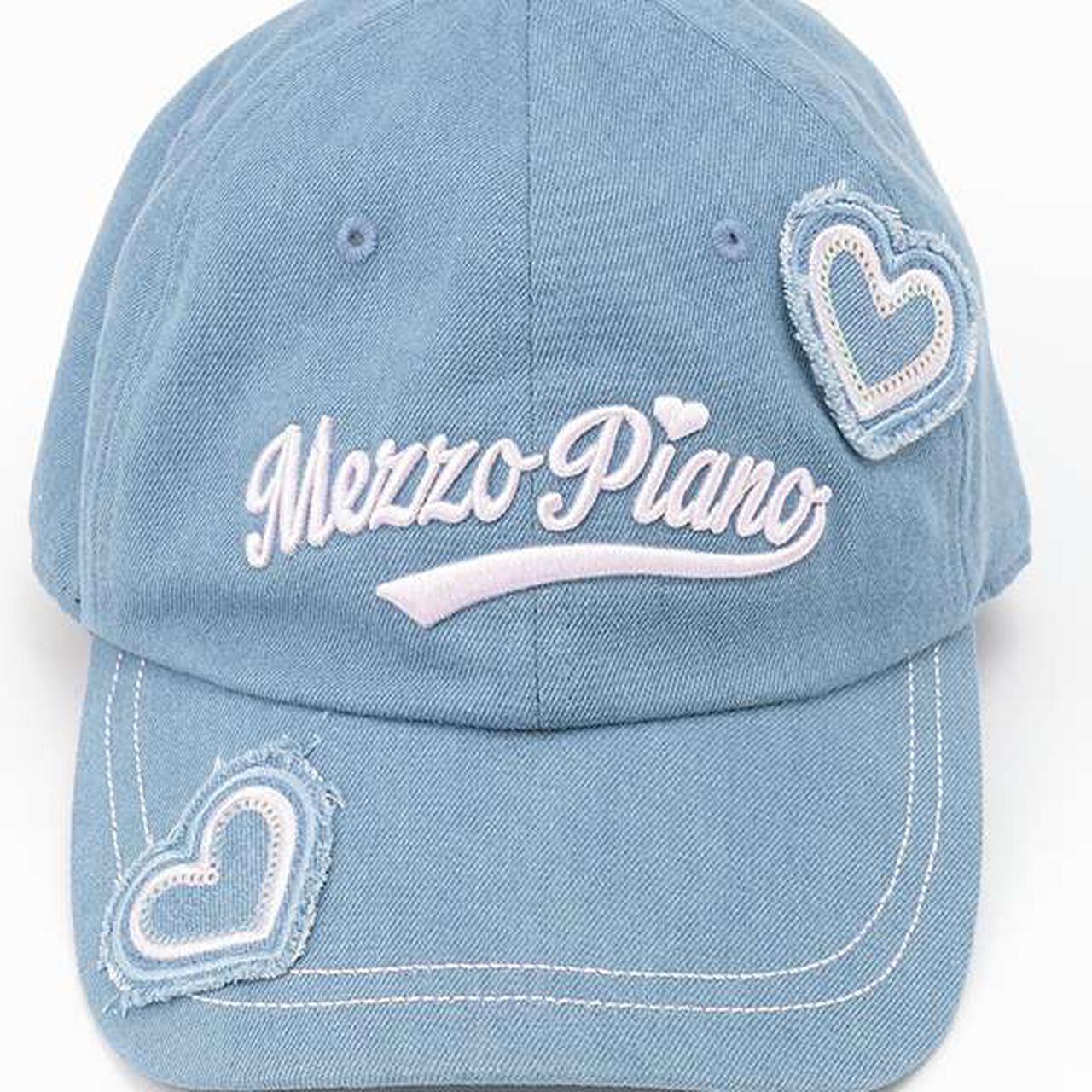 [UV Protection, Heat Shield, Cool Sensation] Heart Appliqué Cap,Pink, large image number 2