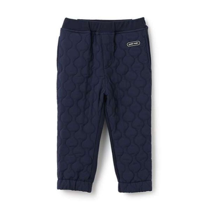 Color Block Quilted Pants,Navy, medium image number 0