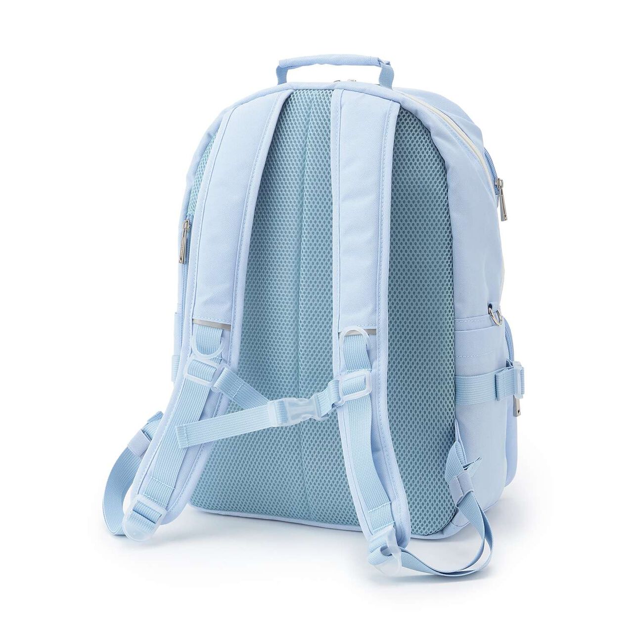 Water-Repellent Clear Pocket Backpack with Charm 20L,Black, large image number 1