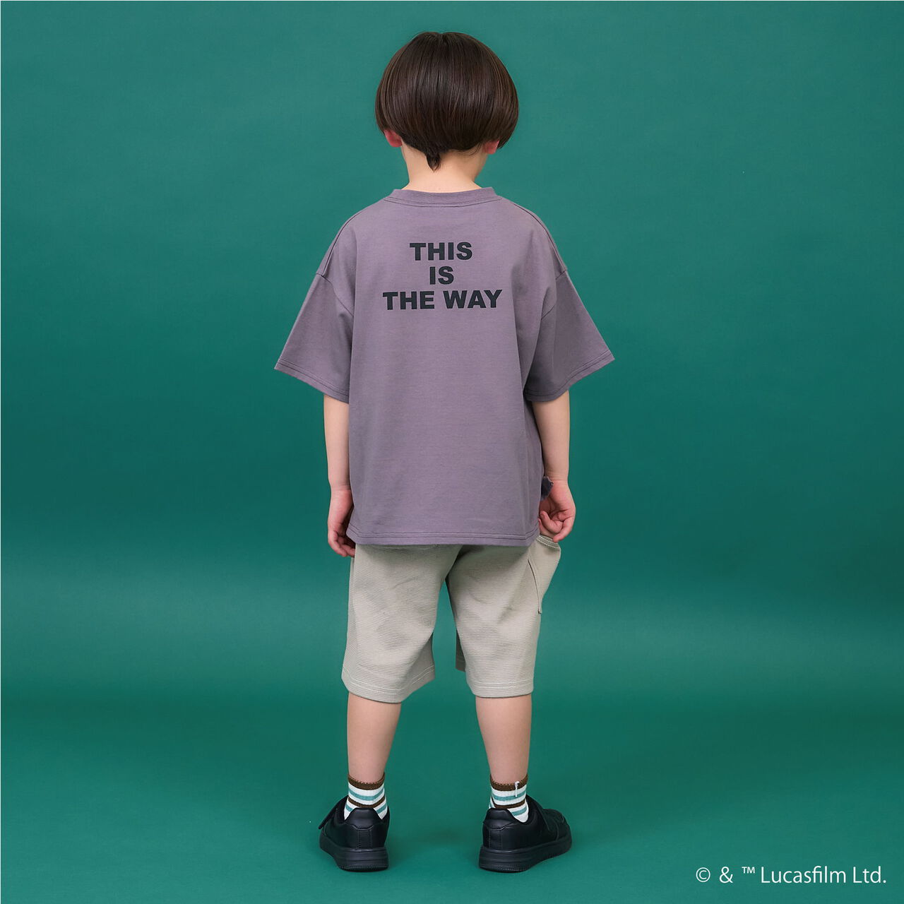 [STAR WARS] Stain Resistant Quick-Dry UV Logo Print Kaiteki Tenjiku Big T-Shirt,Black, large image number 17