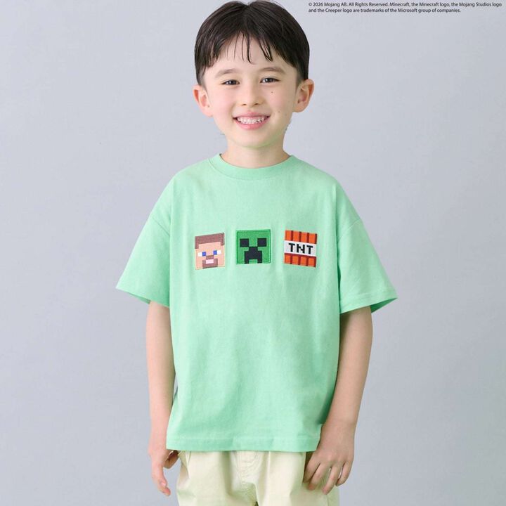 [MINECRAFT] Appliqu&eacute; Short Sleeve T-Shirt,, medium