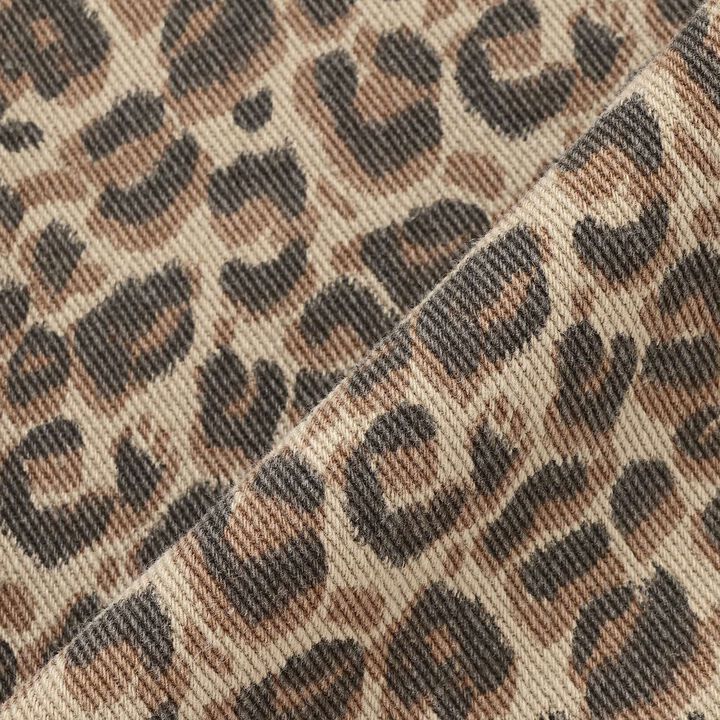 [LTXC] Leopard Print Long Wide Pants,Brown, medium image number 9
