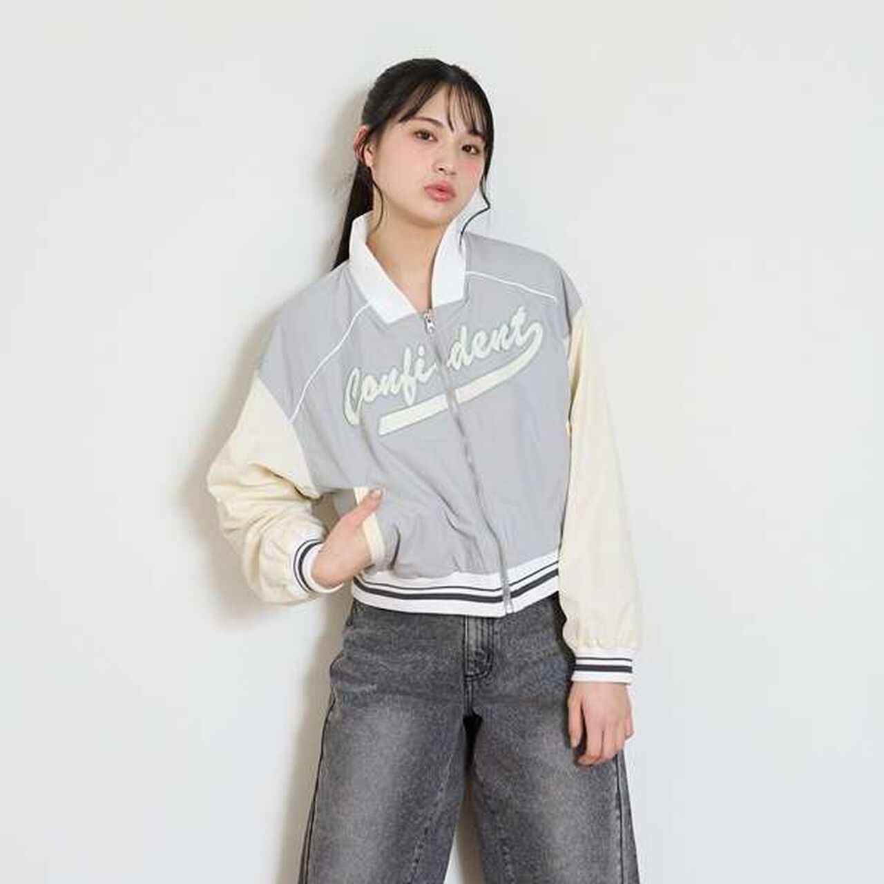 Varsity Jacket,Black, large image number 14