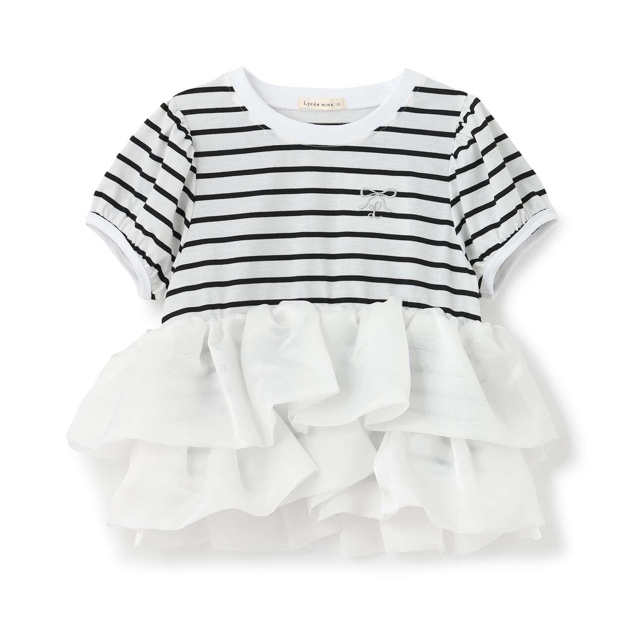 [100% Cotton] Cropped Organdy Docking Top for Girls [Kids] [Children's Clothing],Greige, large image number 10