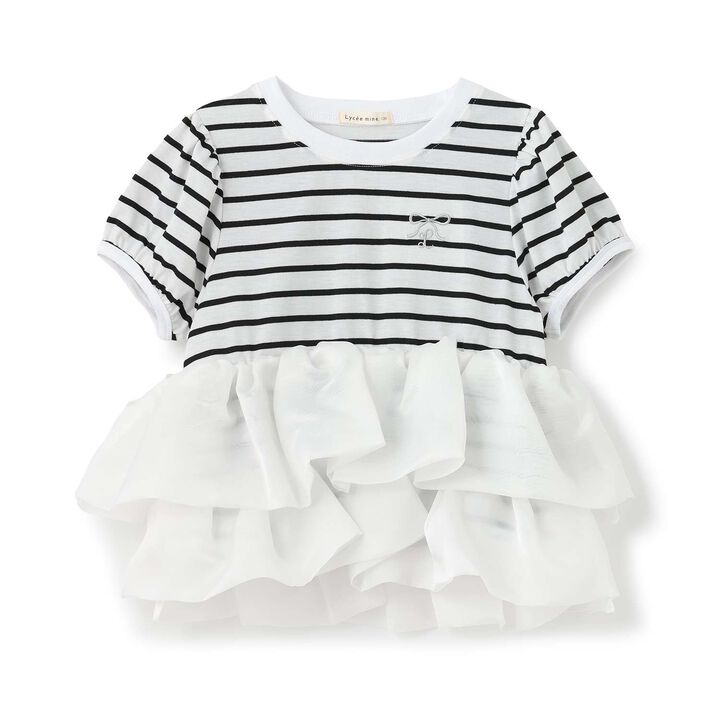 [100% Cotton] Cropped Organdy Docking Top for Girls [Kids] [Children's Clothing],Greige, medium image number 10