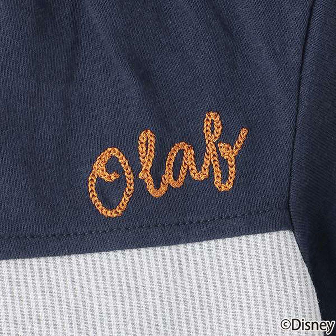 [Disney] Olaf Appliqué T-Shirt,Black, large image number 26