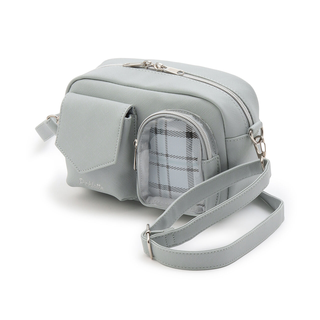 W Pocket Checkered Square SD,Black, large image number 12