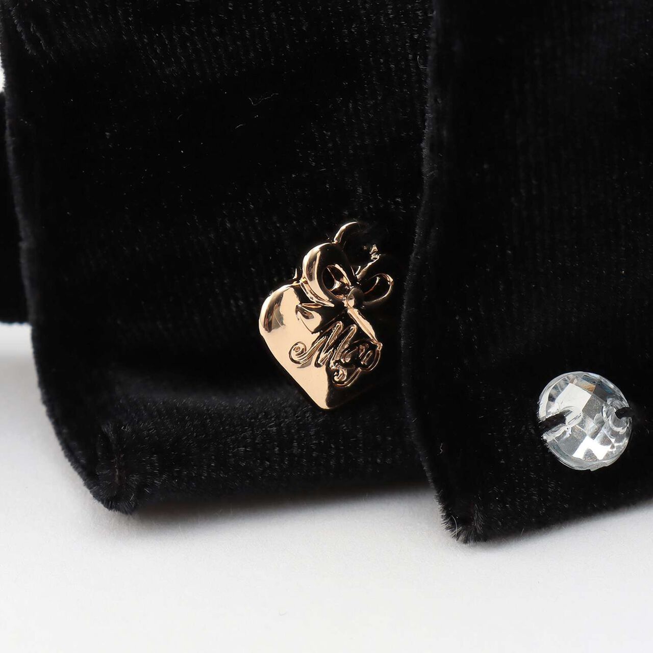 Ribbon & Pearl Headband♪,Black, large image number 2