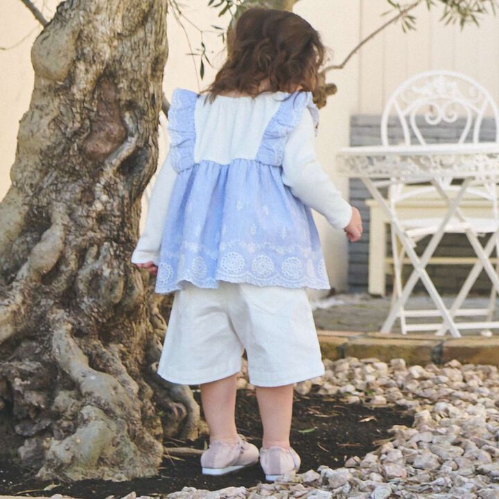 Half Wide Pants,Navy, medium image number 1