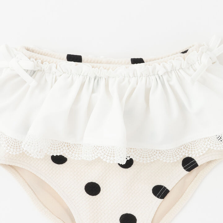 [SWIM] Dot Lace Frill Tankini,Light khaki, medium image number 12