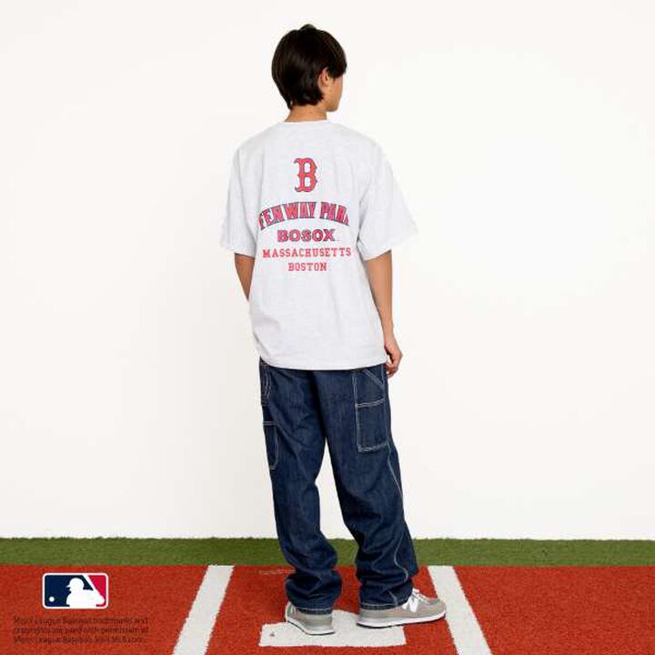 [MLB] Team Logo Print Short Sleeve T-Shirt,Milky white, medium image number 14