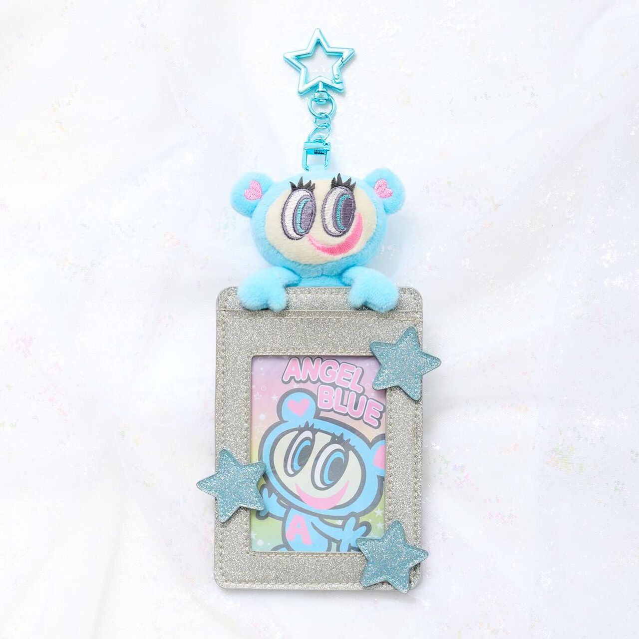 Sparkling Mr. Nakamura Card Case with Pop-Up Design,Silver, large image number 0