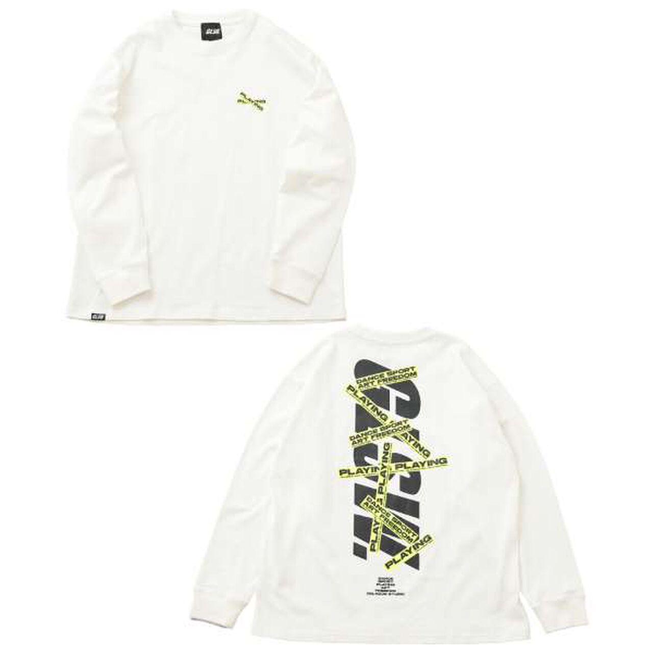 [GLSW.] Logo Reflective Print Long-Sleeve T-Shirt,White, large image number 8