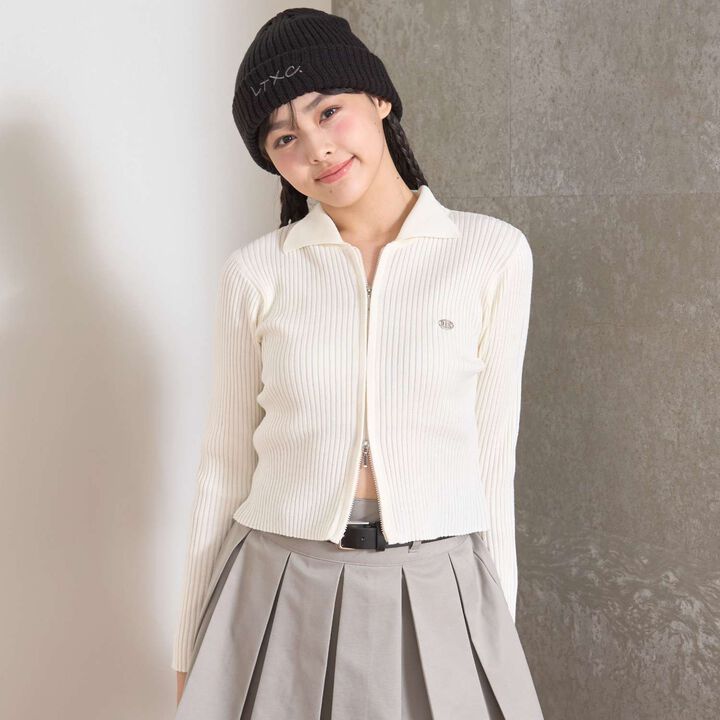 [LTXC] Rib WZIP Cardigan,, medium