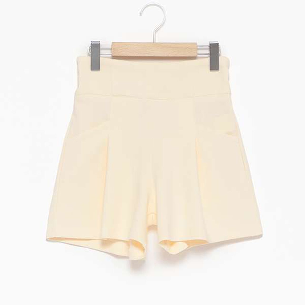 Cut High-Waist Shorts,Gray, large image number 18