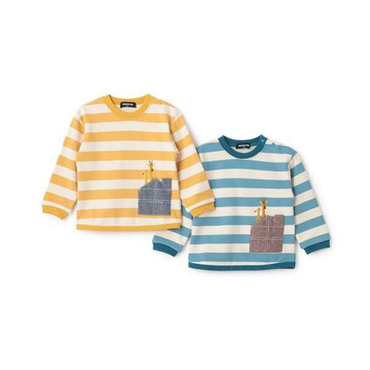 Animal Stripe Pattern Sweatshirt with Pocket,Light blue, large image number 11