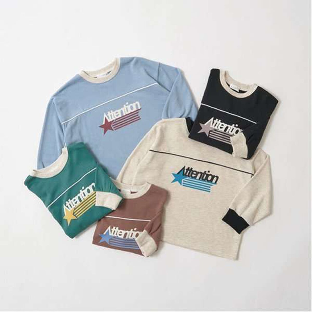 Pilling-Resistant Bi-Color Sweatshirt,Milky white, large image number 1