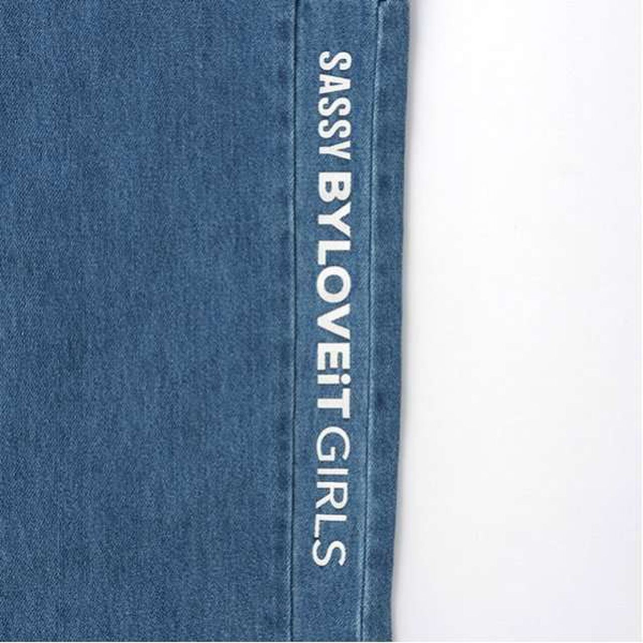 Denim Pants with Suspenders,Navy, large image number 12