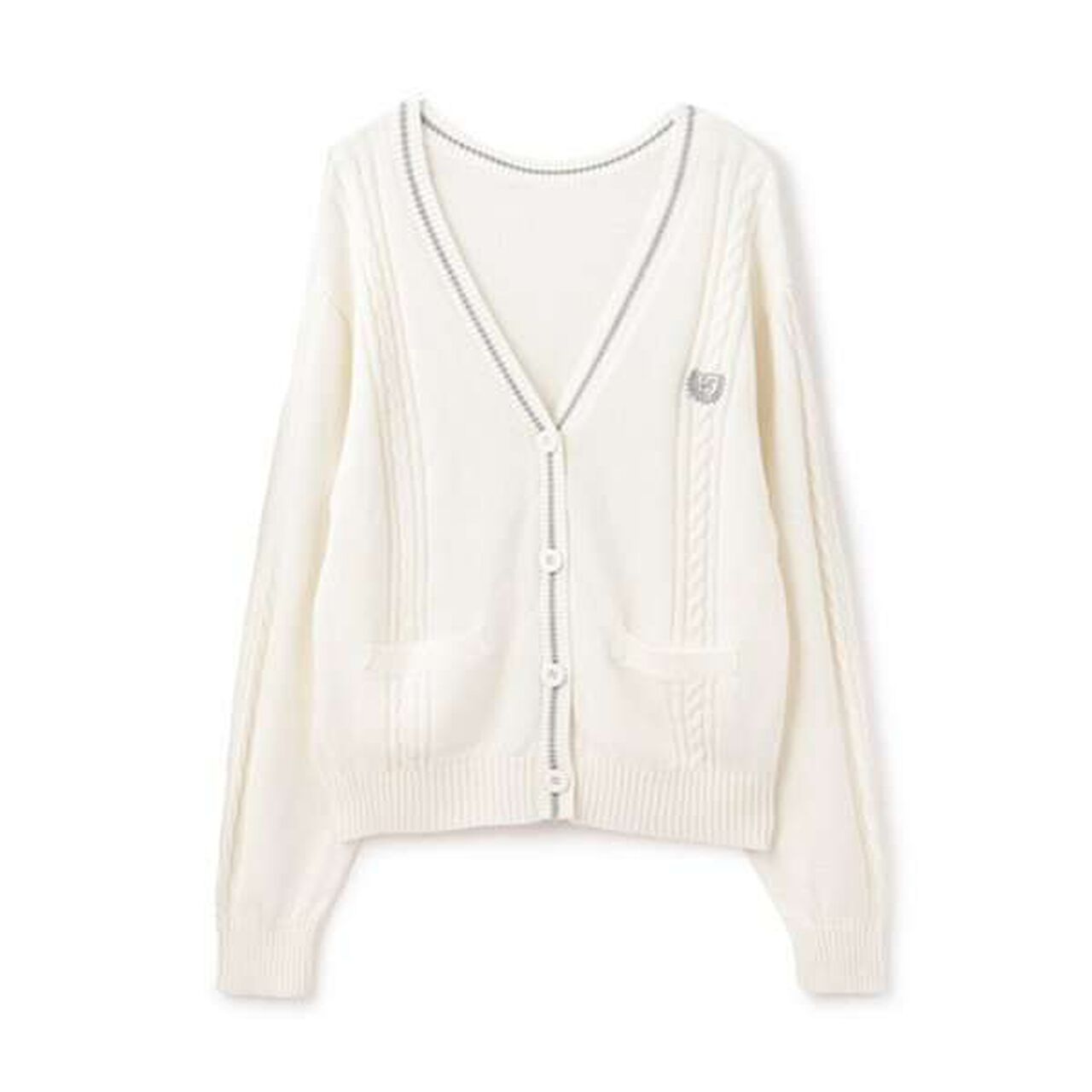 [Graduation Attire] Washable Knit Cardigan,Navy, large image number 3