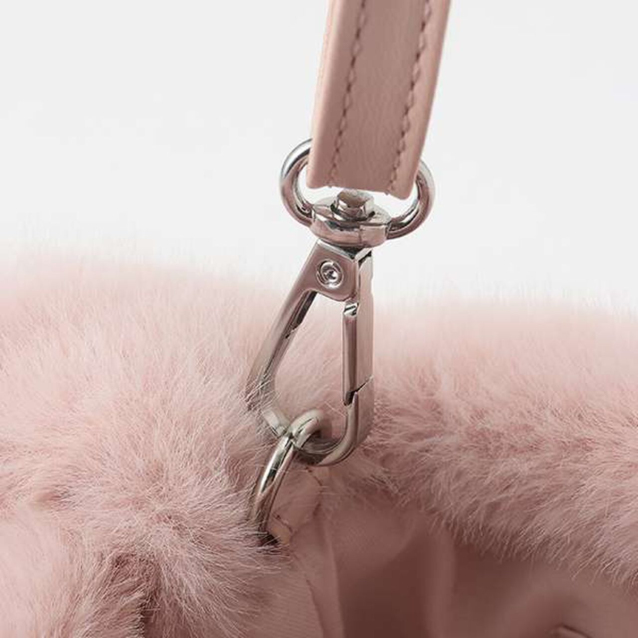 Faux Fur Shoulder Bag,Off white, large image number 4