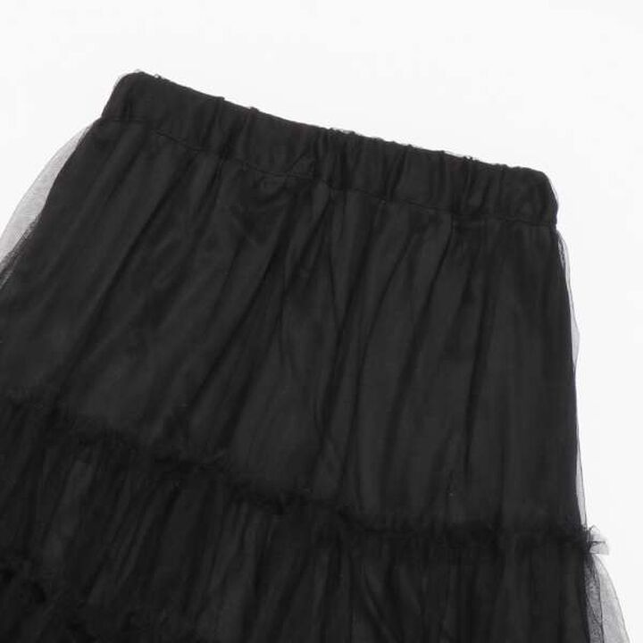 Tulle Tiered Skirt,Ivory, medium image number 10