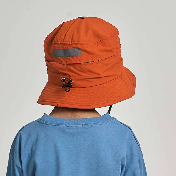 [School-Ready] [Water-Repellent, Anti-Stain, Durable, UV] Compact Hat with Reflective Sheet,Charcoal gray, medium image number 18