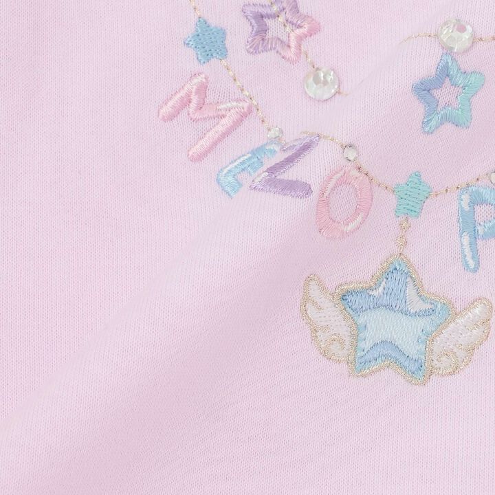 Necklace Embroidery Sleeve Frill Short Sleeve T-Shirt,Off white, medium image number 6