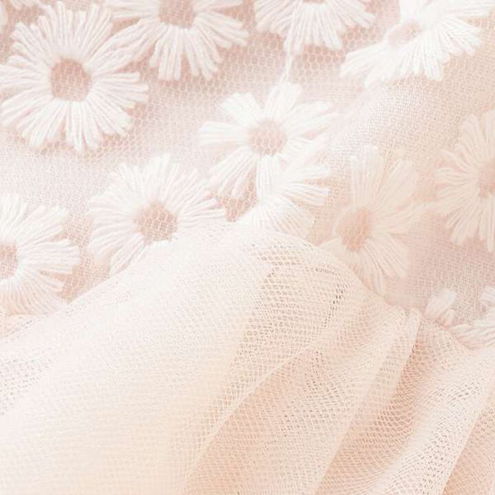 [Link] Tulle Lace OP Romper,Pearl white, medium image number 9