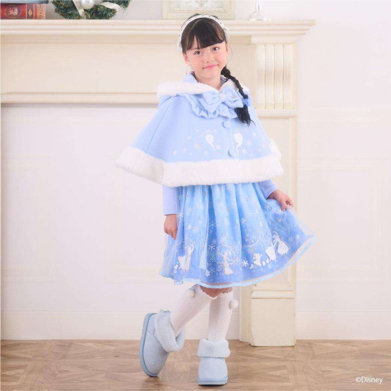 [Elsa] Frozen Character Poncho,Sax blue, large image number 10