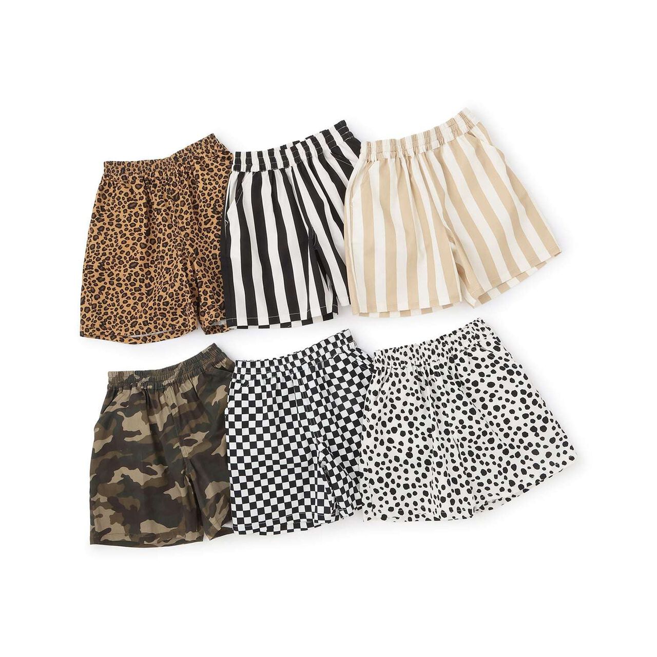 Stretch Easy-Move Assorted All-Over Pattern 4/4 Pants,Off white, large image number 13