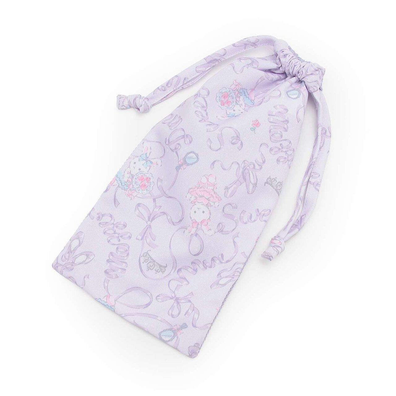 [Mesh] Rabbit Ballet Pattern Drawstring Bag for Ballet Shoes,Lavender, large image number 2