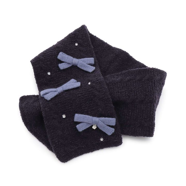 Ribbon Marshmallow Knit Scarf,, medium