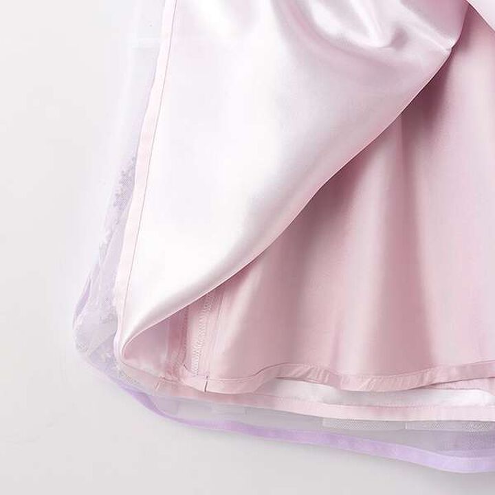 Flower Embroidery Tulle Dress,Lilac, medium image number 8