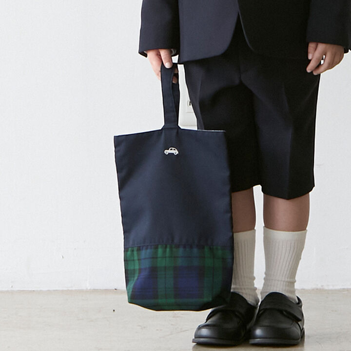 Color-Blocked Embroidered Shoe Bag,, medium