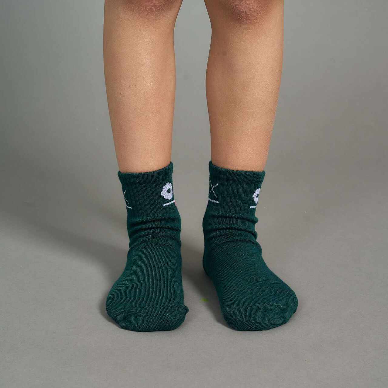 Funny Face Crew Socks,Yellow, large image number 18