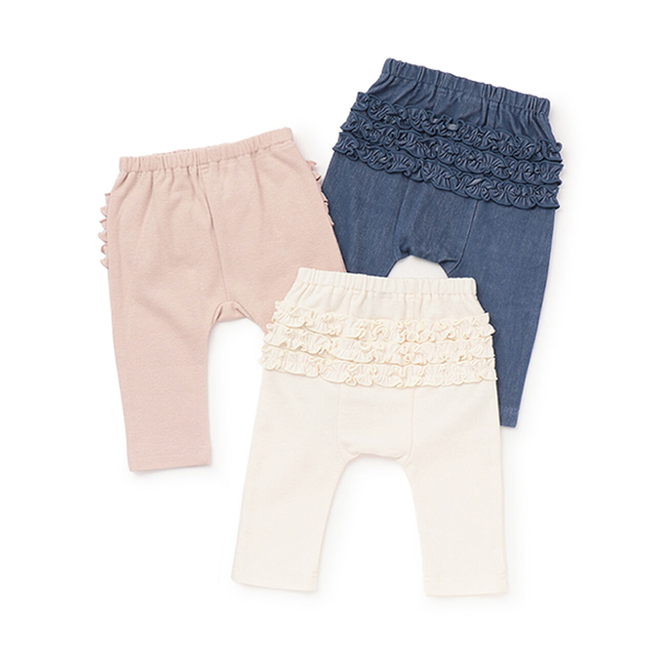 Back Frill Leggings,Light pink, large image number 9