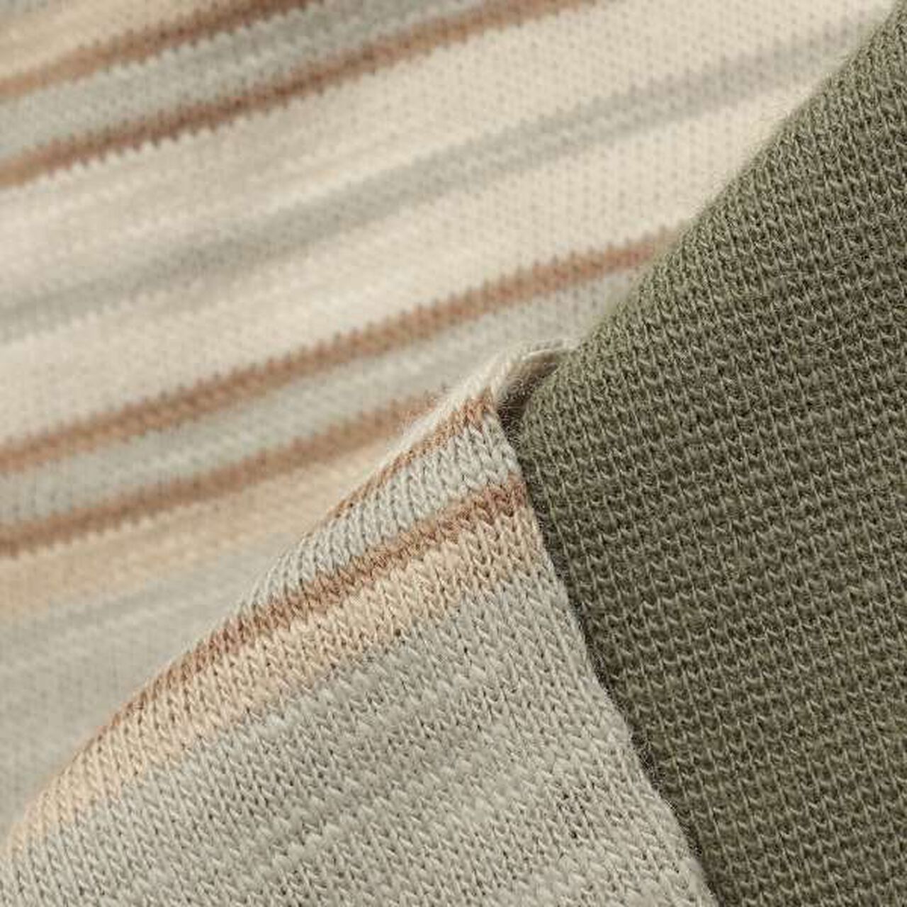 Random Stripe Pattern Outfit Set,Light green, large image number 2