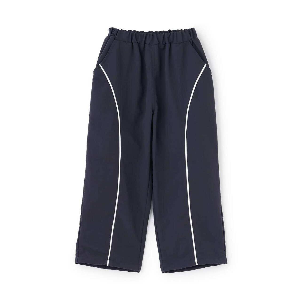 Nylon Contrast Stripe Pants [MNCM],Navy, large image number 0