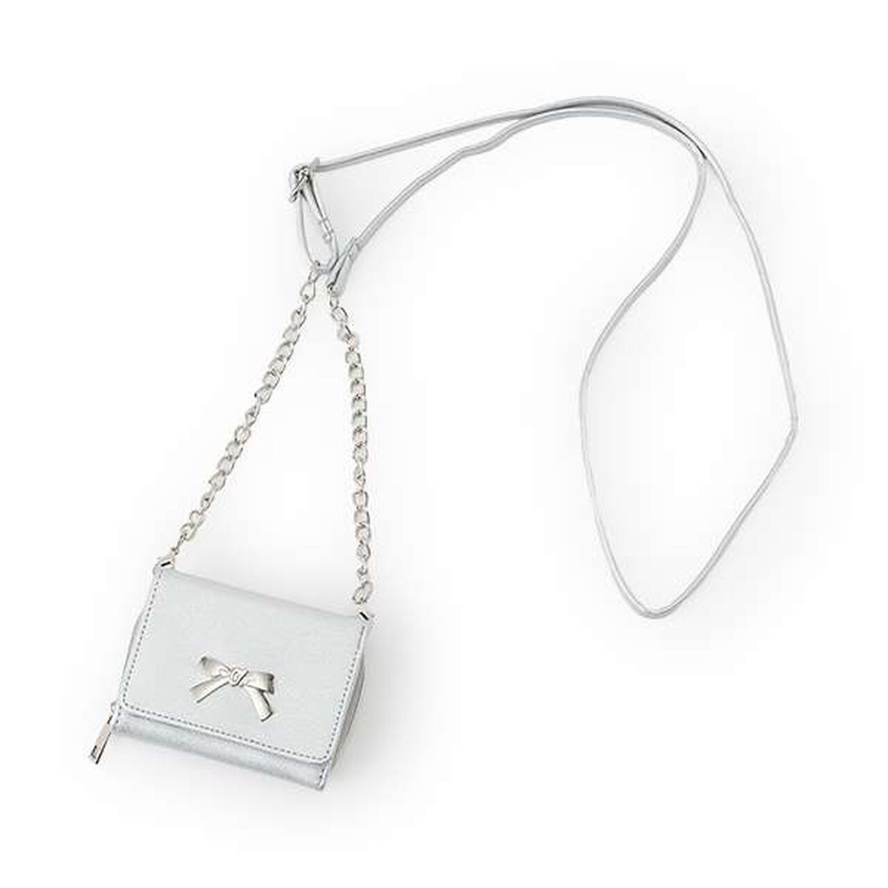 Shoulder Ribbon 3-Fold Wallet,Black, large image number 10