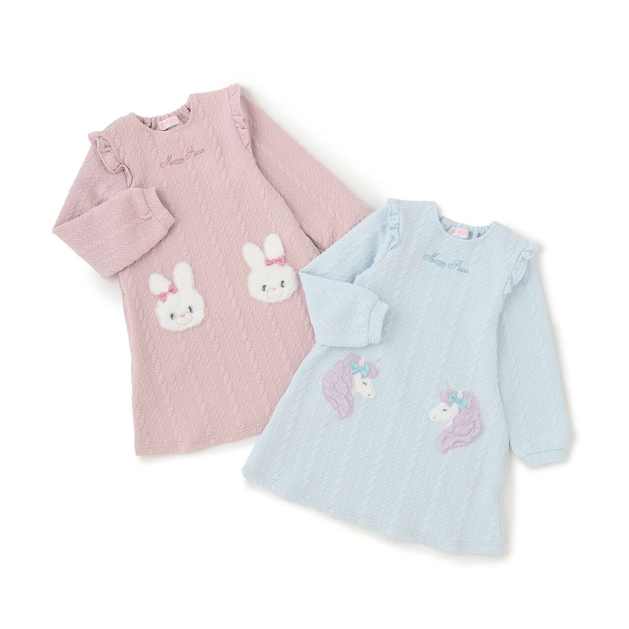 [Popular Item Restocked] [Not Available at Physical Stores] Animal Appliqu&eacute; Cut One-Piece Dress,Sax blue, large image number 9