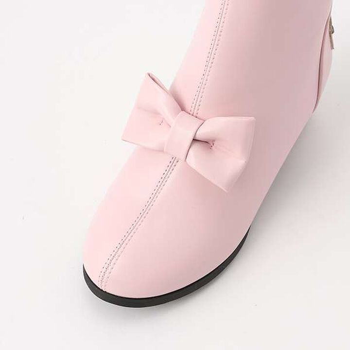 Lace-Up Back Long Boots,Black, medium image number 9