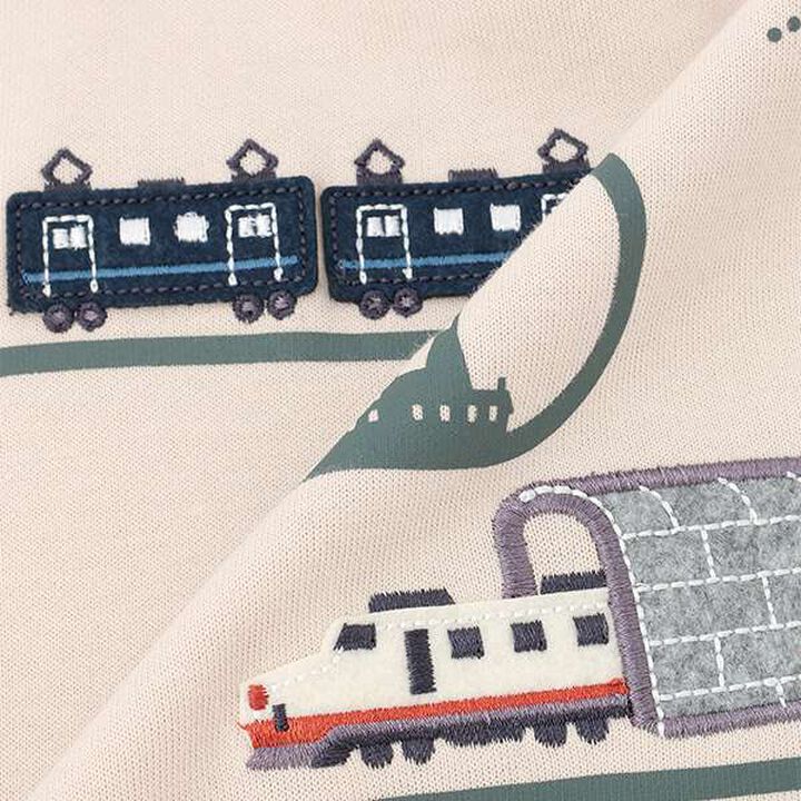 Train Appliqué Stripe Pattern Sweatshirt,Red, medium image number 6