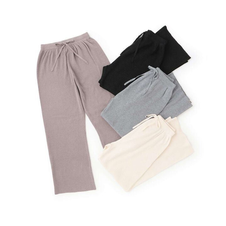 [Matching/Fluffy and Soft] Knit Pants,Mocha tea, medium image number 8