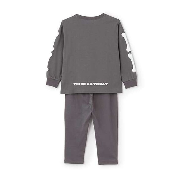 [Halloween] [Kaiteki Tenjiku] Bone Outfit Set,Black, medium image number 1