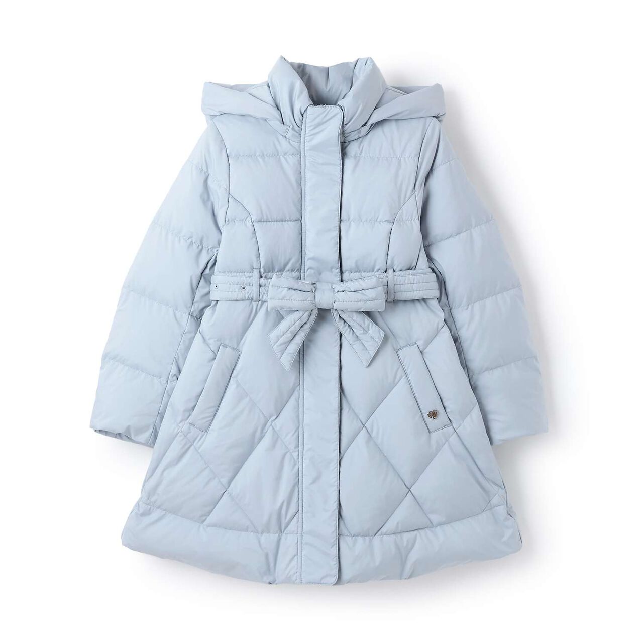 Water-Repellent Ribbon Belt Long Down with Beautiful Silhouette,Pink, large image number 15